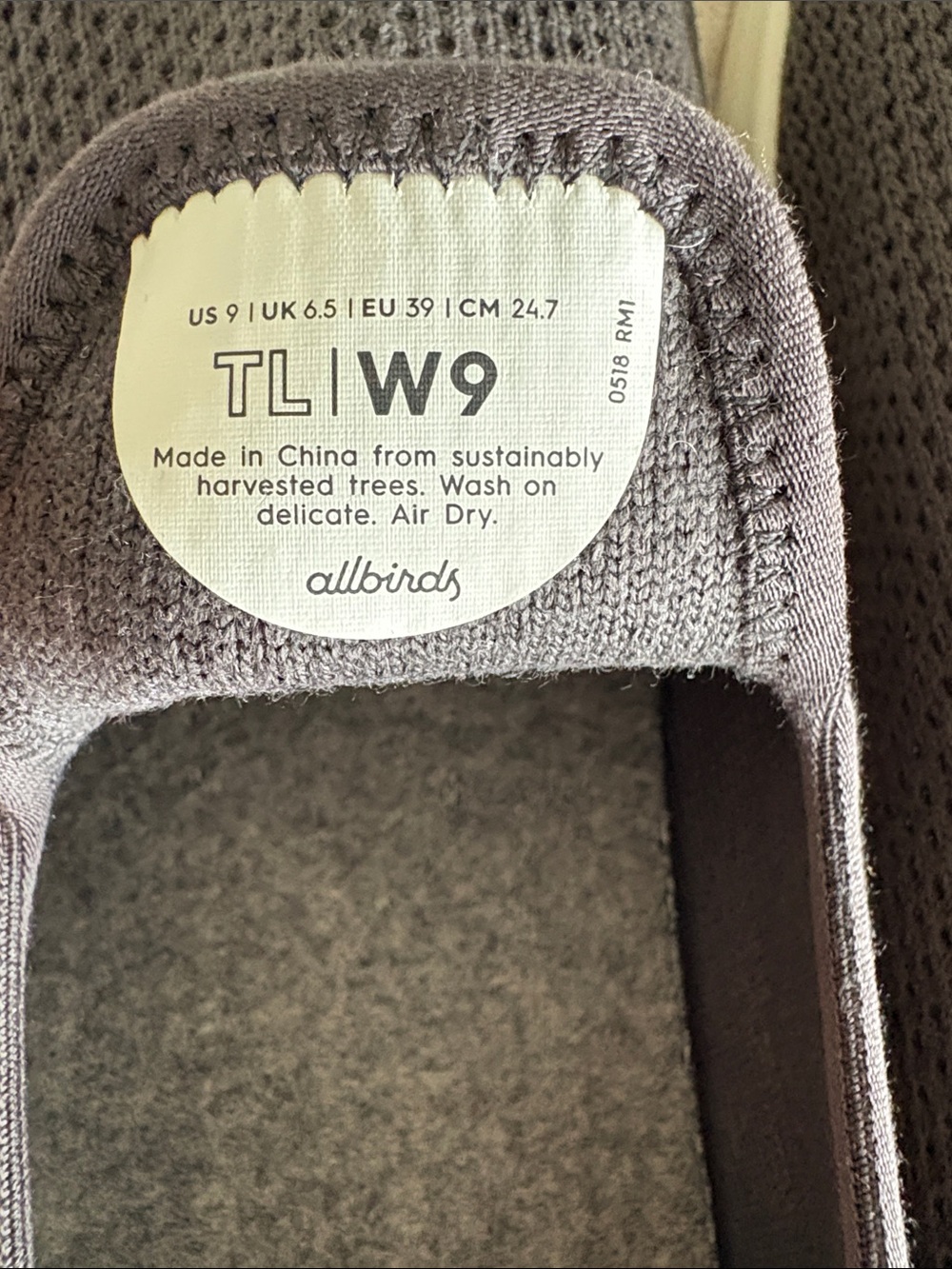 Allbirds Women’s Tree Lounger Slip-On Knit Sneakers - Charcoal - Picture 4 of 5